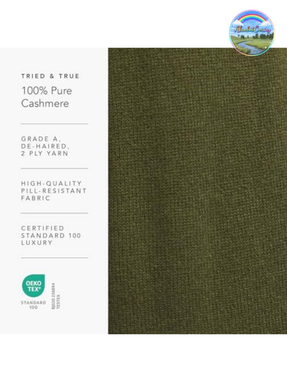 100% Pure Cashmere Slouchy Beanie Winter Hat